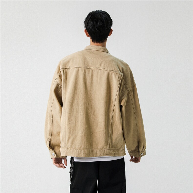 25款抖音品质男士宽松纯色情侣休闲水洗外套上衣N961/P85128,男装夹克,星座202