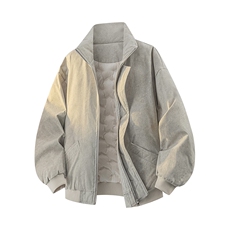 90%绒夹克式羽绒服男立领休闲加厚白鸭绒外套YR007-P205，男装夹克，星座210-1