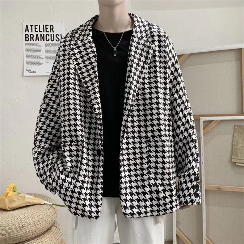 男士休闲西装外套千鸟格XG19P60,男装西服,星座1116-2