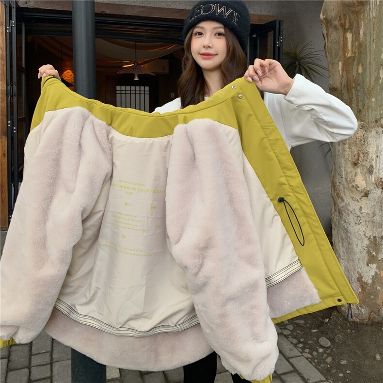 新款2026冬季加绒派克服7841-P215-K328,女装棉衣/棉服,2C057