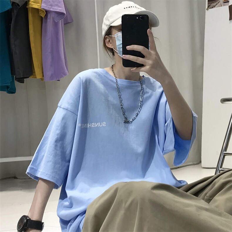 XZ115A-T06200克纯棉男女字母印花大码S-5XL10色T恤衫圆领半袖,男装T恤,星座115A-3