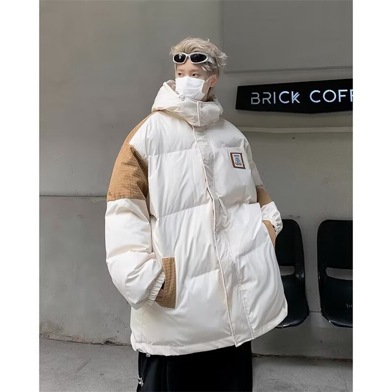 美式工装连帽棉服男秋冬新款大码加厚小众FL03-P85,男装棉衣,星座1109-3