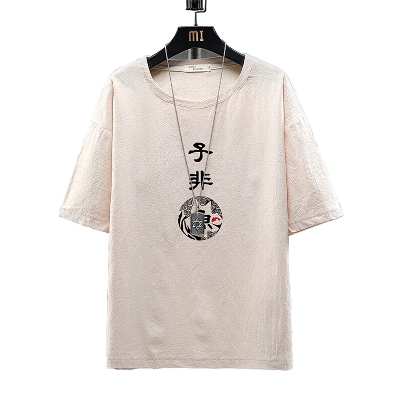 YT26070-P30亚短袖t恤男大码五分袖男宽松七分袖展架,男装T恤,电商A040A
