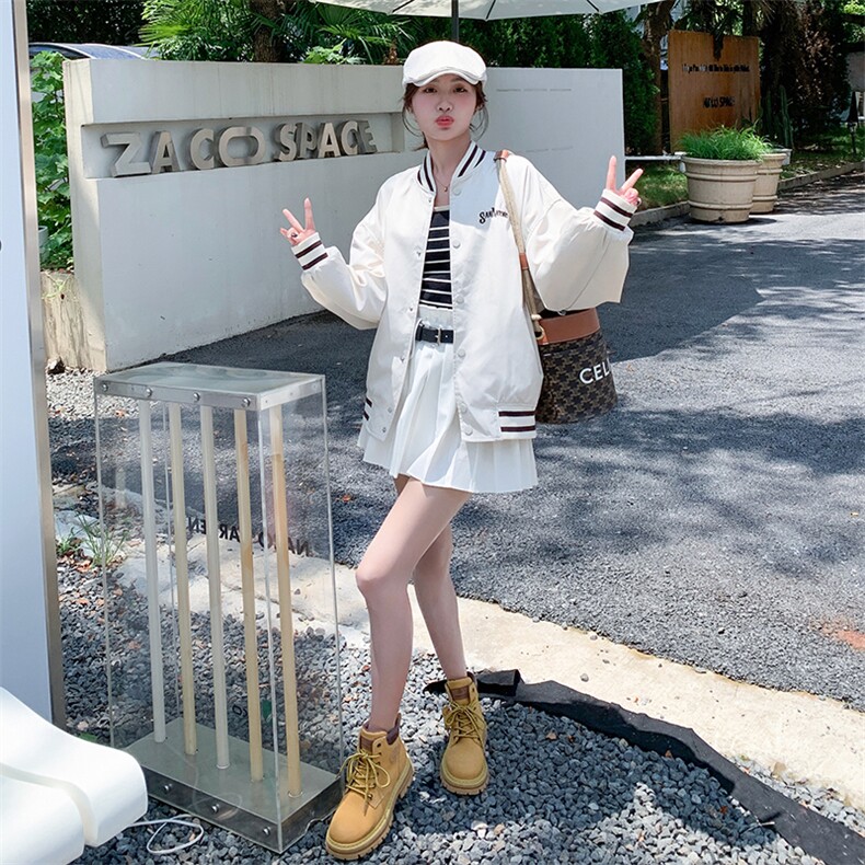 2023年秋季新款棒球服夹克外套B190-82389-P135-K188,女装短外套,一九零