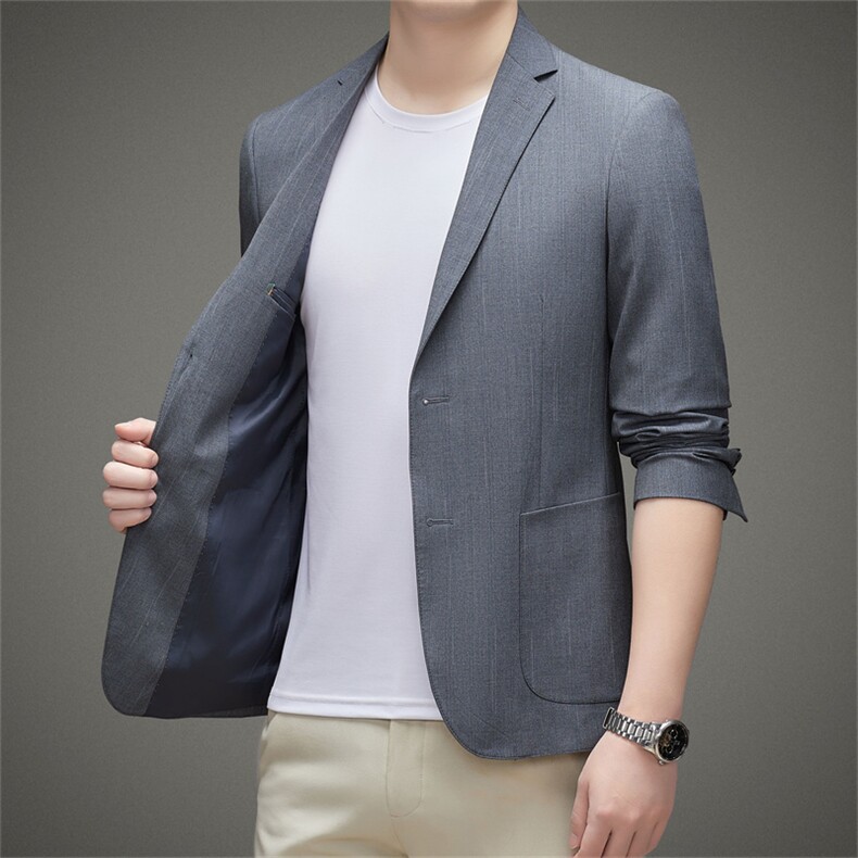男士2023年春秋季新款长袖外套商务休闲潮流西服西装JZ1125-P170,男装西服,星座1105-3