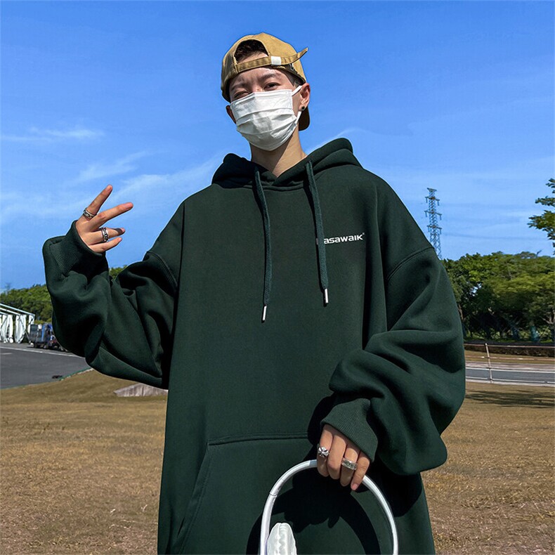 抖音得物供货可提供视频春装重磅美式宽松连帽卫衣DL2435,男装卫衣,电商A486-1