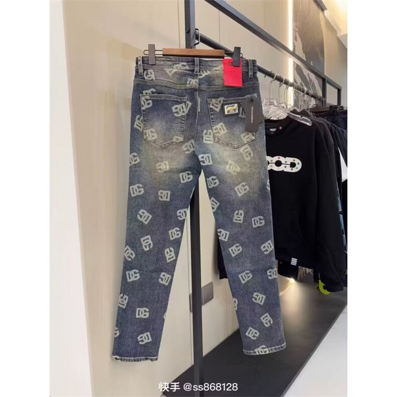 1506-1/KLA261/P55牛仔裤男宽松百搭直筒高档阔腿痞帅长裤潮牌,男装牛仔裤,星座1506-1