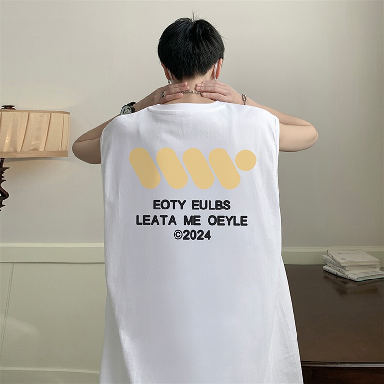 量大优供视频得物直播品质230克夏季纯棉背心无袖T恤WB199,男装背心/马甲,电商A486