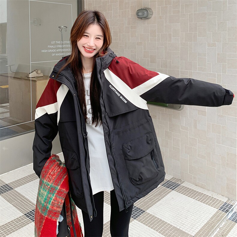 【新品】运动撞色羽绒服2C081-7707P255K358,女装羽绒服,2C081