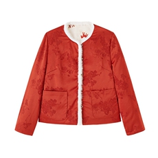 现货！2025年冬季保暖中式马上有钱款网红淑女韩式双面双穿羽绒服，女装羽绒服，众宇琦