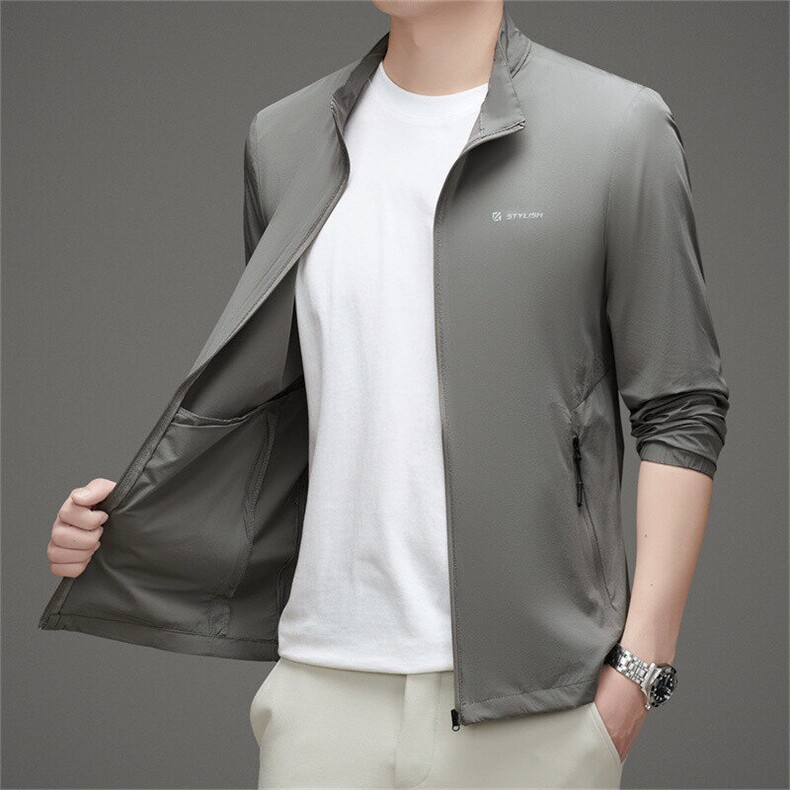 BGW83328夏季新款男士透气皮肤衣外穿防晒服薄款户外夹克外套,男装夹克,电商B360