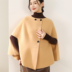 2025年秋季新款百搭女士羊毛大衣，女装双面呢大衣，狄美羊绒
