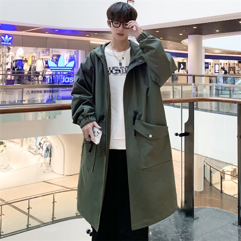 4W件长年冲锋风衣男中长款大衣夹克男F994薄P95加棉P110港风2,男装风衣,星座401