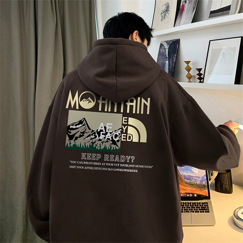 抖音得物供货 可提供视频 秋冬重磅美式宽松连帽卫衣DL1997图片