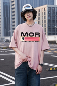 已注册抖音直播得物高品质重磅麂皮绒男短袖T恤T4501P25控价39图片