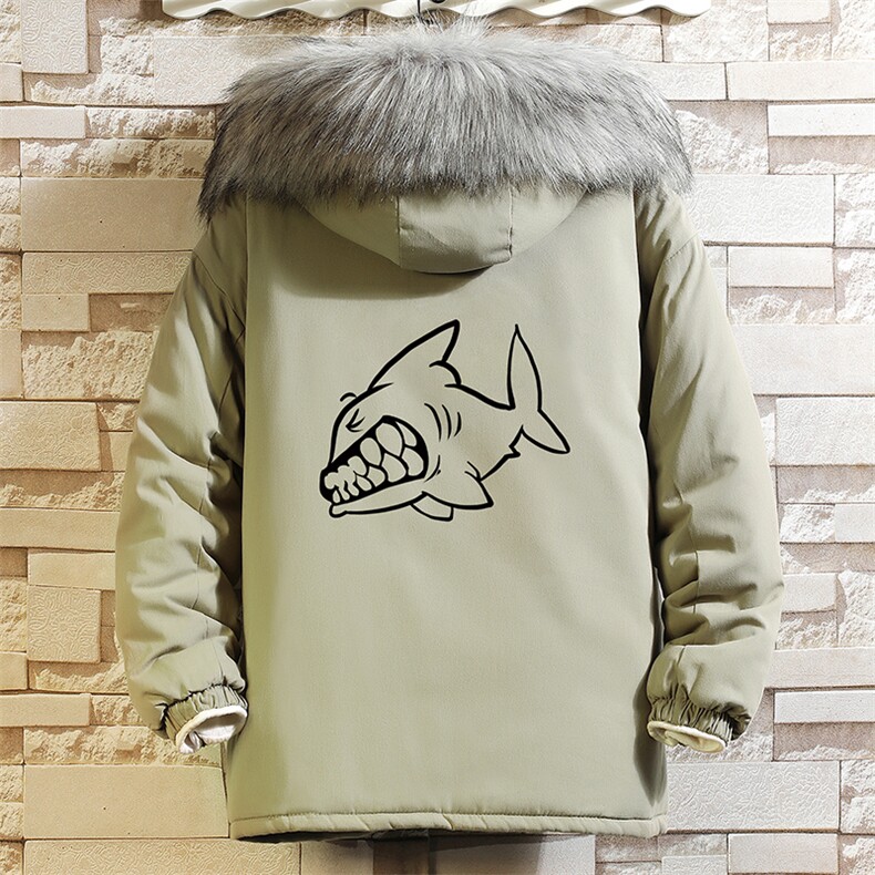 MM48041-P130冬季大毛领衣男士大码加厚袄男服砖墙,男装棉衣,电商A040A