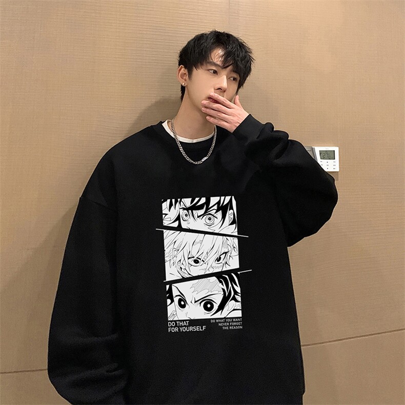 圆领卫衣男大码加厚长袖t恤男2023春S6176-P28图片