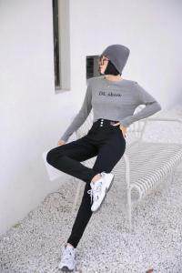 高腰高弹显瘦铅笔裤，其它，盛歌玛