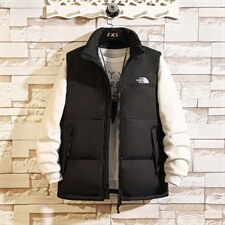 有版权现货刺绣立领宽松外套马甲时尚男女款韩版羽绒服MJ02P65，男装羽绒服，星座301D-5(原星座1415）