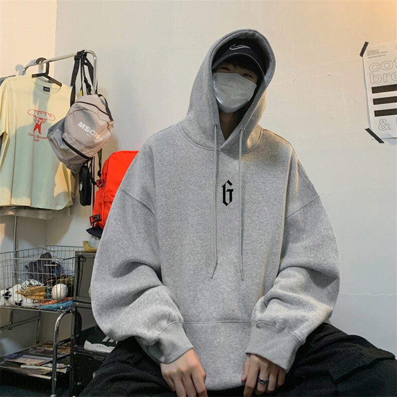 ！连帽圆领卫衣男装港风帽衫男LM84-P35,男装卫衣,电商B367