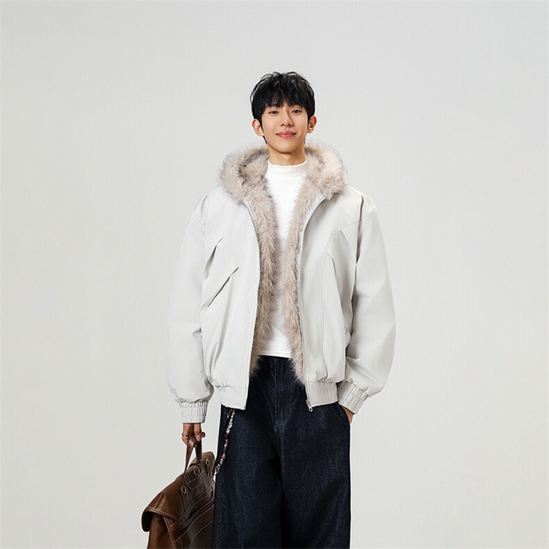 无影墙 秋冬新品 座山雕夹克男美式复古解构加绒棉服-A2332P105图片