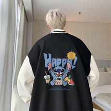 摇粒绒棒球服男大码开衫卫衣男夹克BF86077-P65，男装夹克，电商A040