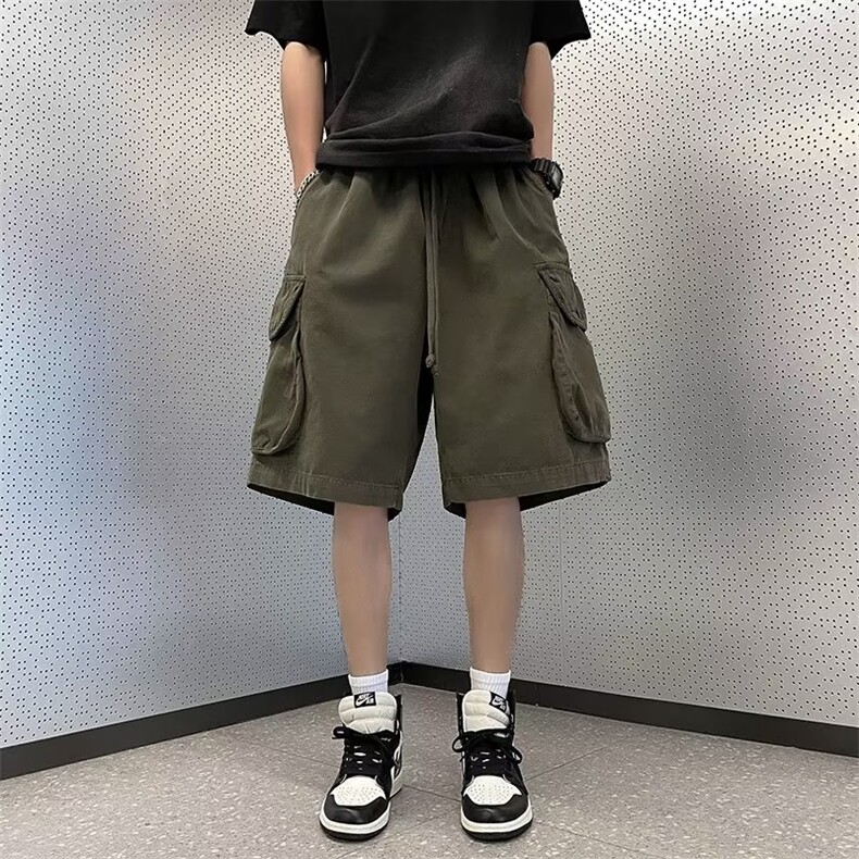 气质宽松型新款男时尚潮牌休闲裤纯色夏季五分裤休闲裤K3846-P35,男装休闲裤,星座412-3