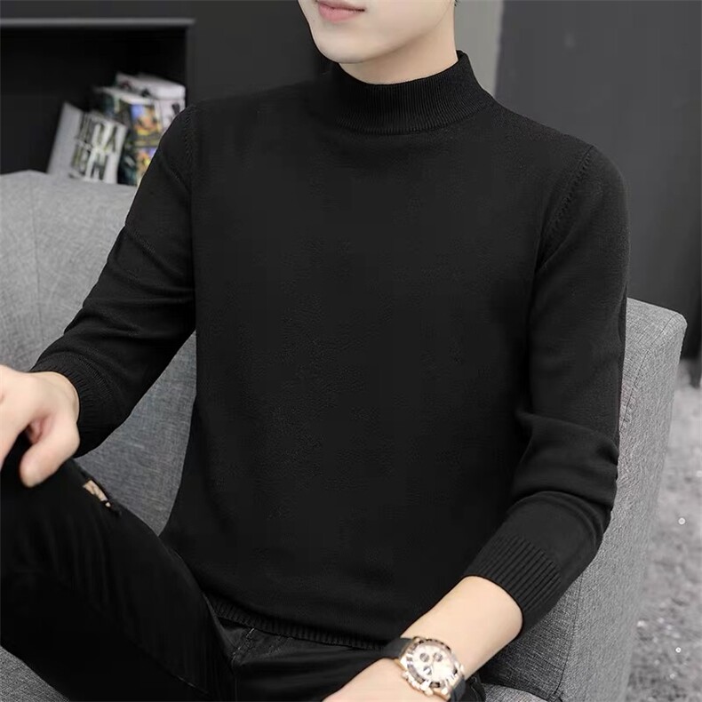 毛衣男纯色半高领毛衣男士冬季内搭保暖打底针织衫M88-P20，男装T恤，星座301D(原星座1004-8）