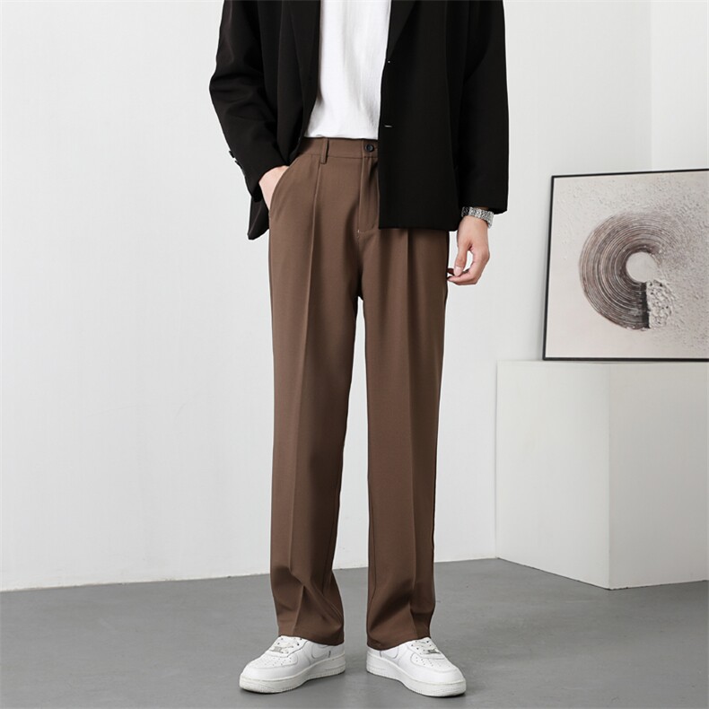 加绒加厚休闲长裤男秋冬季大码西装裤子217-2-HK2358-P45加绒55,男装西服套装,星座217-2