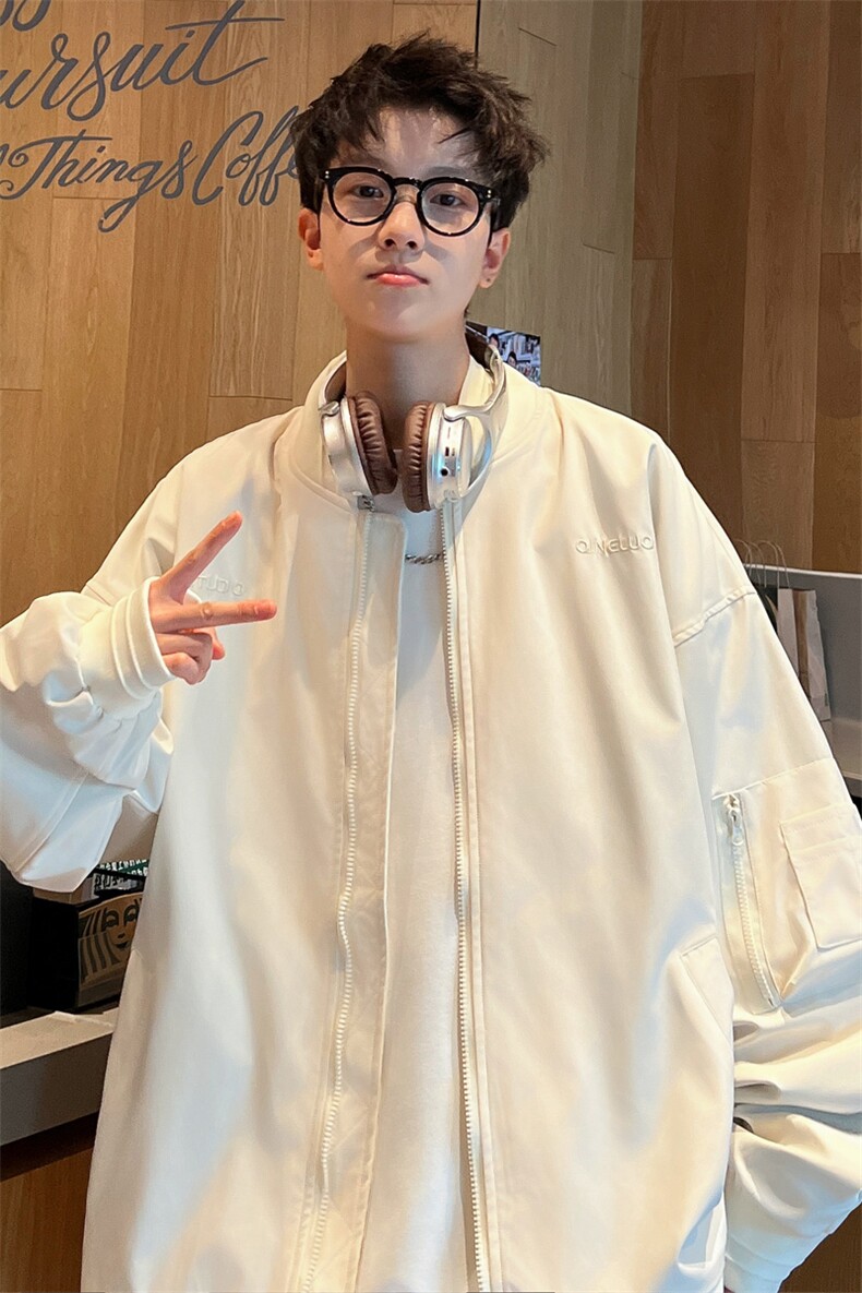 ！2023秋季新款重工刺绣男士棒球服夹克百搭上衣JK187P75控98,男装夹克,电商B220