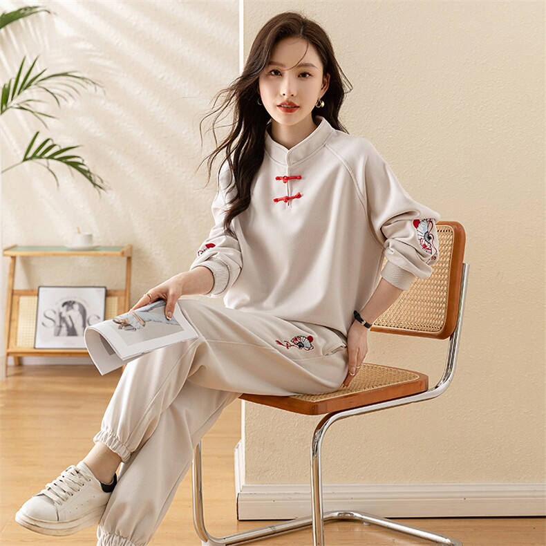 2026春季休闲时尚运动套装女公主袖套装,女装套装/套裙,凯瑟曼