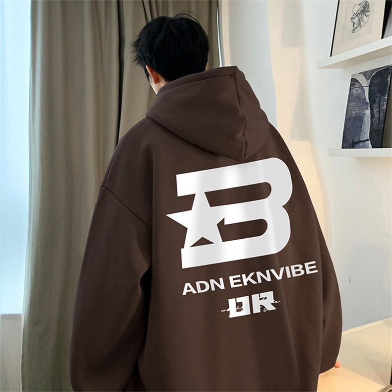 抖音得物供货 可提供视频 秋冬重磅美式宽松连帽卫衣DL2021图片