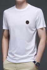 中青年男士短袖tT恤时尚休闲圆领潮流体恤亲肤丝滑凉爽上衣潮P60，男装T恤，钱塘6003A(原)4033A