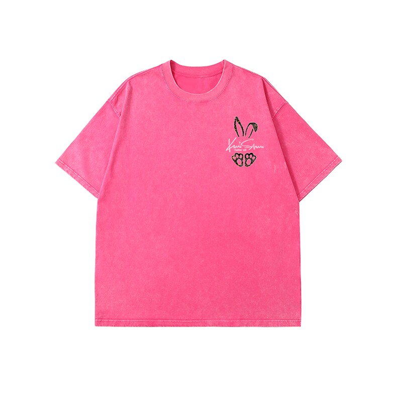 白底得物品质重磅纯蜡染水洗做旧美式纯色男女短袖T恤DT10-P38,男装T恤,星座301C-5