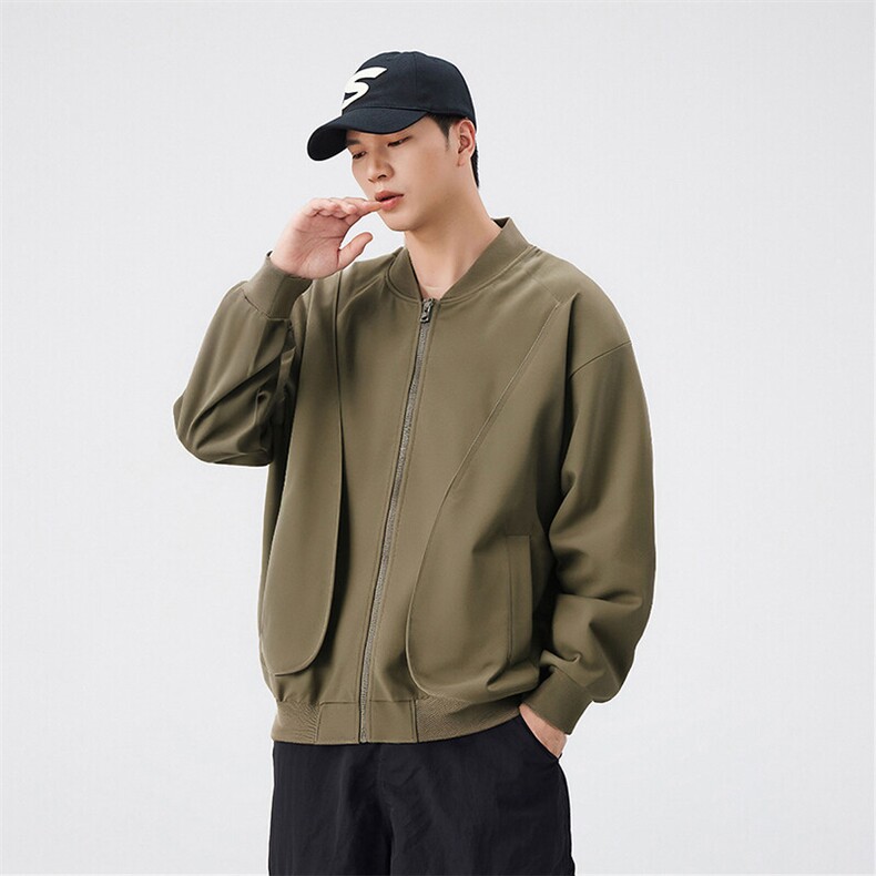 户外夹克男棒球领纯色上衣冲锋衣外套DSA157B-JK7869-P70,男装夹克,电商A157B