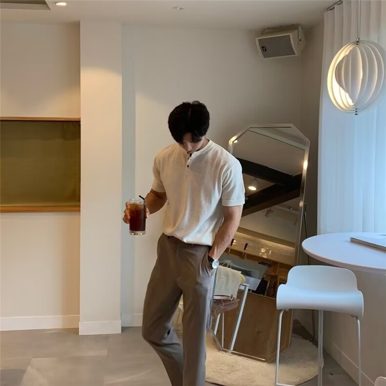 2023男标准短袖夏季POLO衫针织冰丝短袖T恤MC51P40,男装T恤,星座1116-2