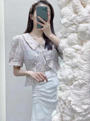 韩版荷叶边小衫,女装,WW9
