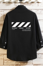 QC58128-P45亚七分袖衬衫男大码五分袖衬衣男短袖，男装衬衫，电商A040A