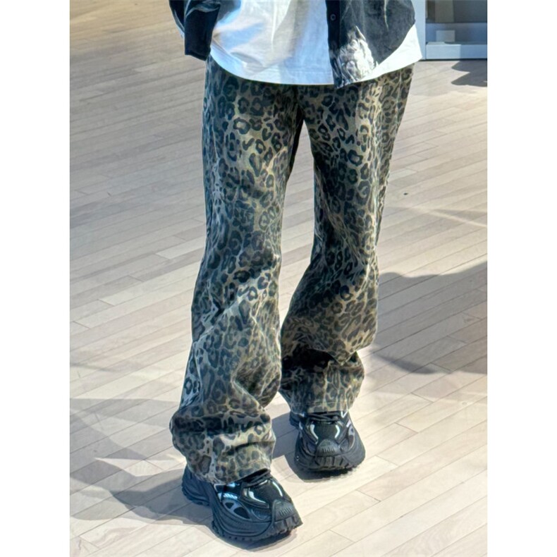 【网图】豹纹牛仔裤男夏季薄款欧美VIBE裤子美式高街KZA25CC-P55，男装牛仔裤，星座1007（原301D）