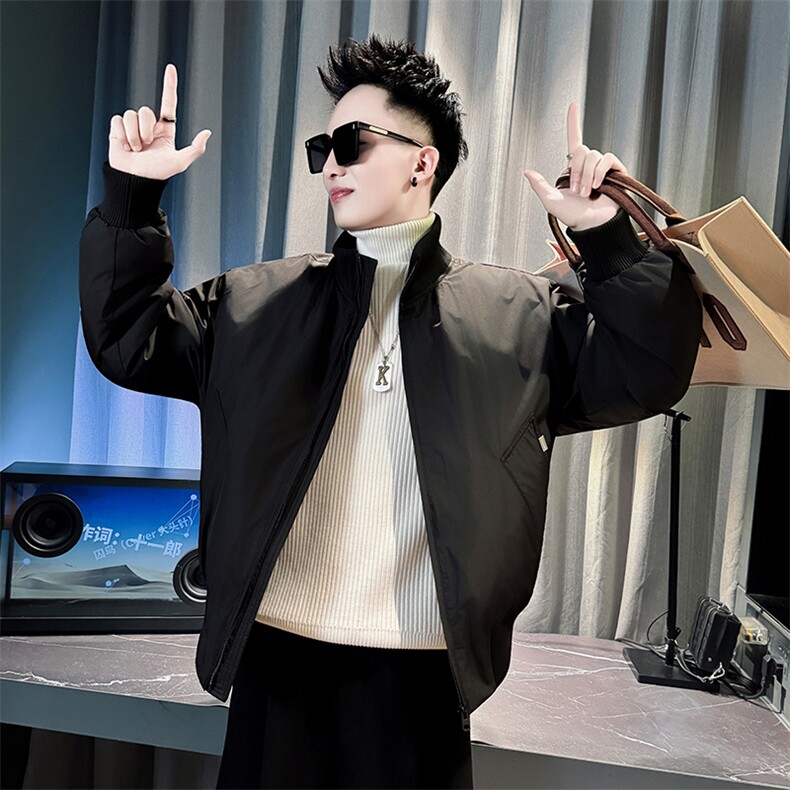 冬季新款男士立领棉衣男潮流简约棉服外套MY8601-P148，男装棉衣，电商A368