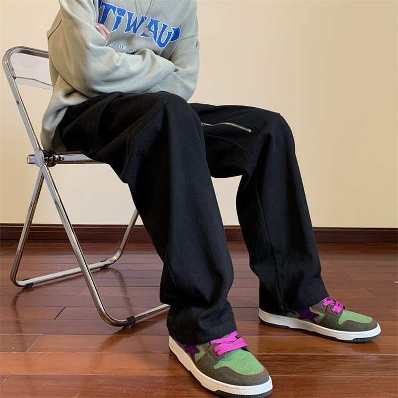 春秋美式vibe拉链工装裤现货XZ604-KG40-P65控78,男装工装外套,星座604