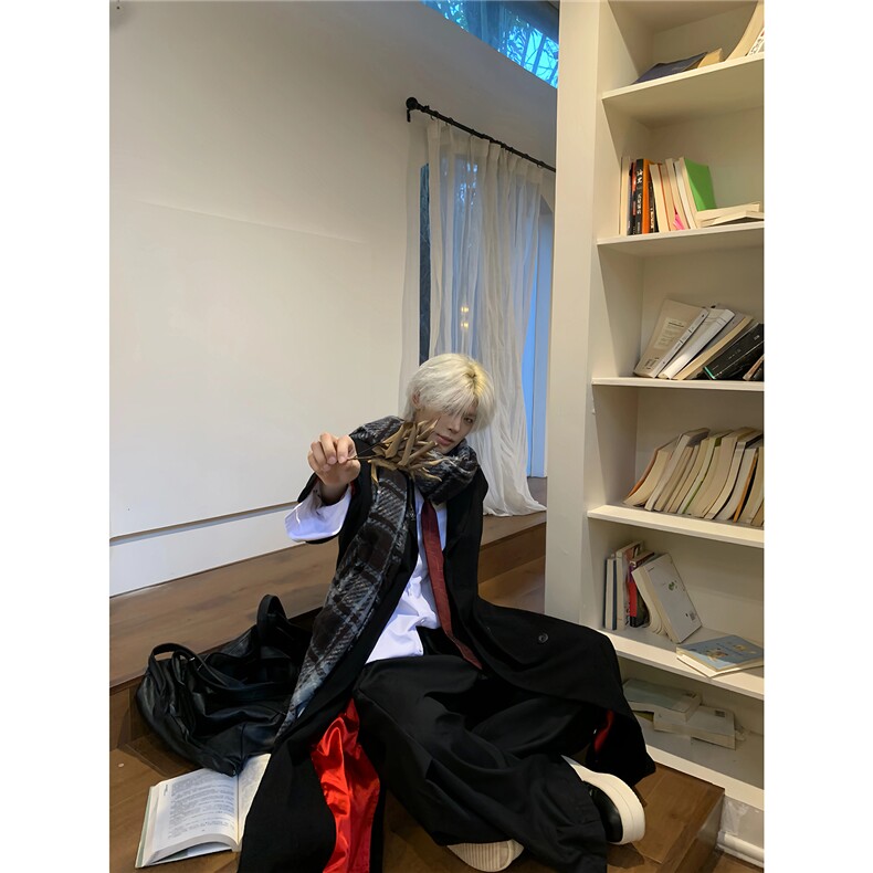 长款秋冬韩版毛呢大衣宽松高级感外套 DY05018 P125图片