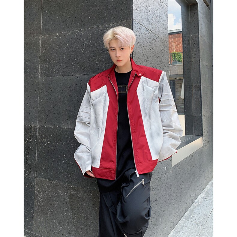 美式复古潮牌撞色拼接情侣棒球服男休闲宽松外套春秋JK85577-p68,女装职业装,星座1008