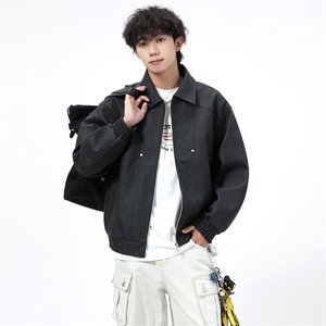 得物二开 简约经典高级休闲百搭潮夹克外套男2025秋季JK1243-P90图片