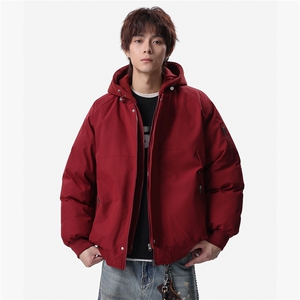 新款冬季大码羽绒棉服棉袄连帽假两件韩版宽松外套A436-2583-P95图片