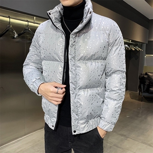 312A-5-602-P128冬季新款男士韩版棉衣立领加厚潮流棉服A,啦啦队穿衣搭配视频图片