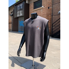 XZ809A/BSS03/特P24/控48肌理感腊肠狗绣花背心T恤，男装背心/马甲，星座809A(原222-1)