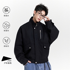 得物二开潮牌时尚立领百搭宽松夹克外套男2025秋新款JK1224-P118，男装夹克，星座1103-3