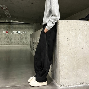 902-106-P48秋冬款毛呢休闲裤男卫裤搭配卫衣夹克毛衣牛仔裤子
