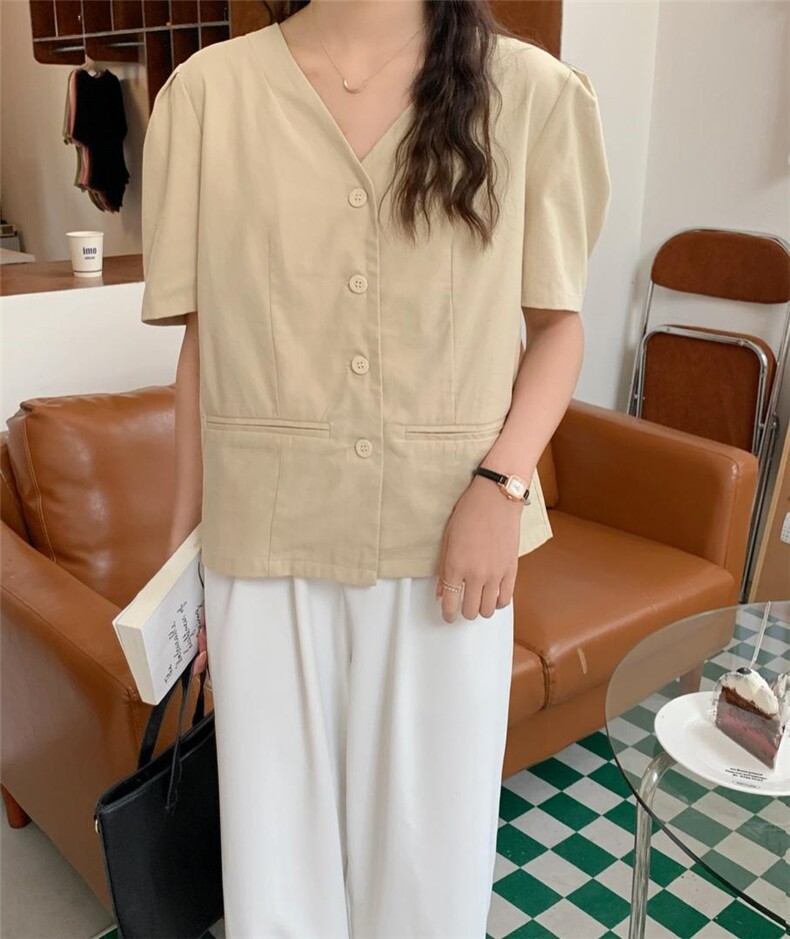 现货短袖西装上衣，女装西装，汐美